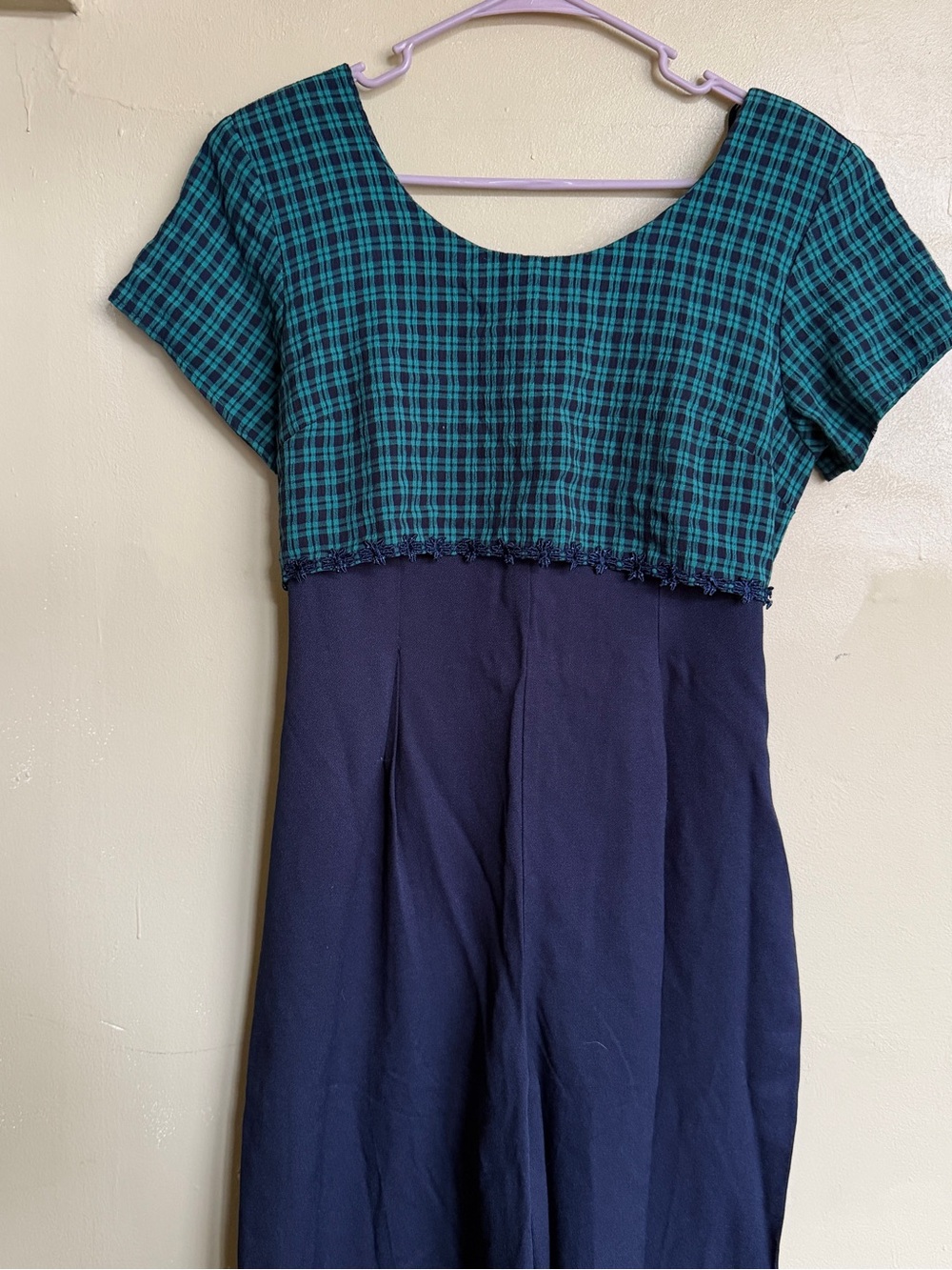 D.B.Y. Ltd. Vintage Plaid Jumpsuit